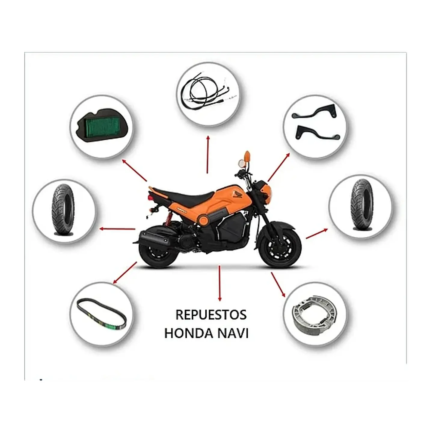 LLANTA TRASERA HONDA NAVI-DIO 2