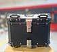 Maleta moto top case 45 litros aluminio black desmontable - Miniatura 1