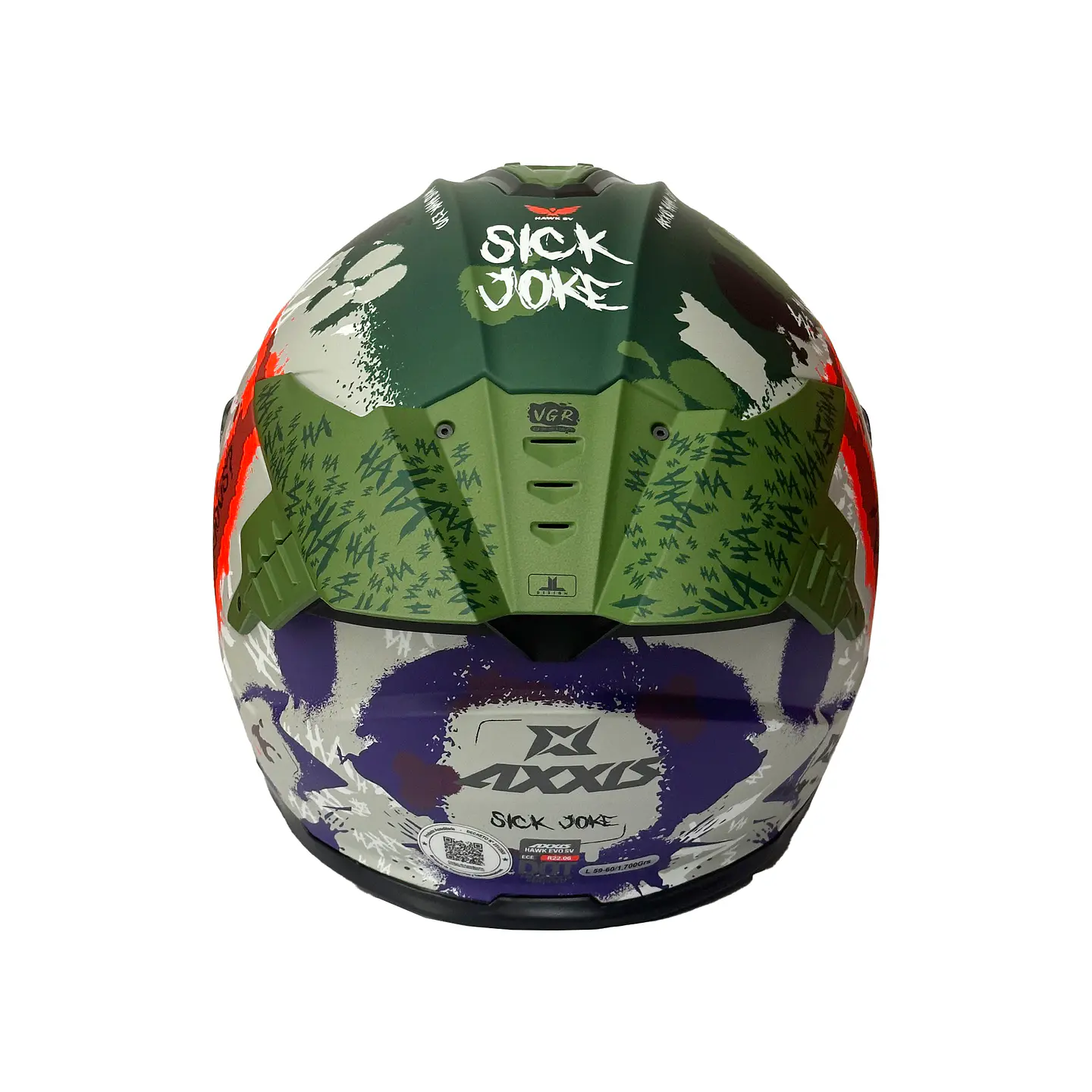 Casco Axxis Hawk Sv Evo Sick Joke 2