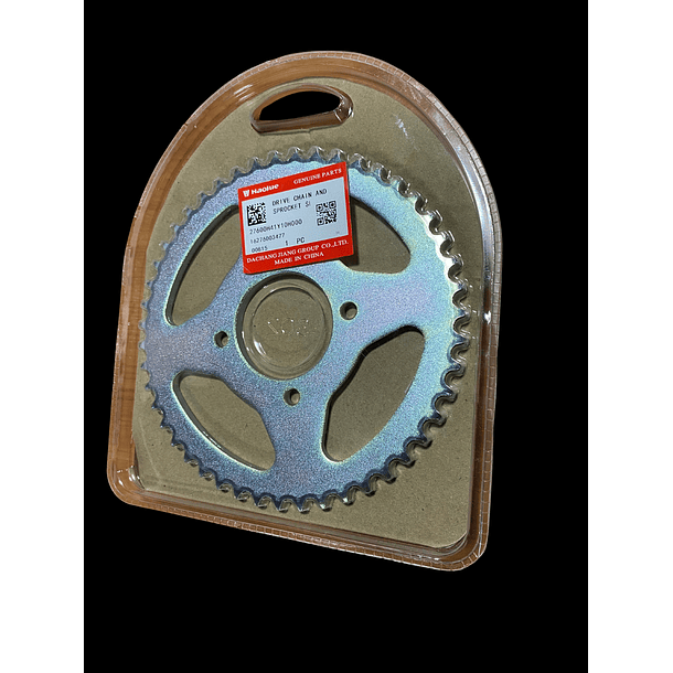 Kit de Transmisión Completo (Cadena, Piñón, Catalina) HAOJUE DL-160 Original