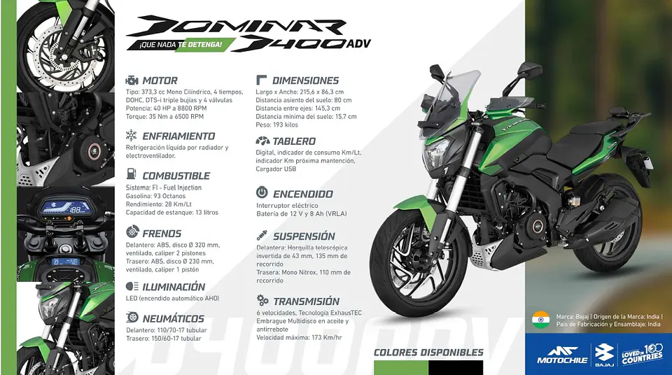 BAJAJ DOMINAR 400 ADVENTURE 3