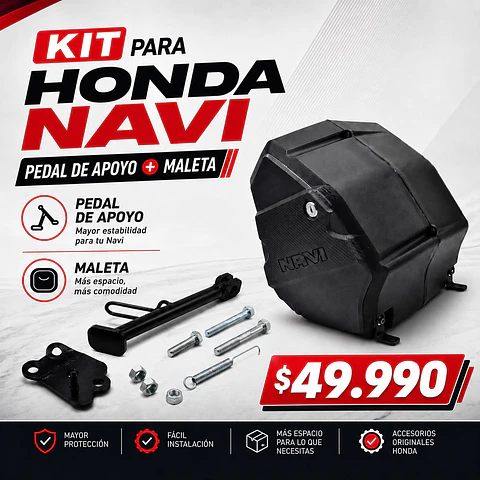 Kit Maleta-Pata Lateral Honda Navi