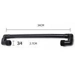 Junta oscilante Hunter Conexión de aspersor de 34 cm, conector ajustable azul, ajuste de altura sin esfuerzo, juntas extraíbles