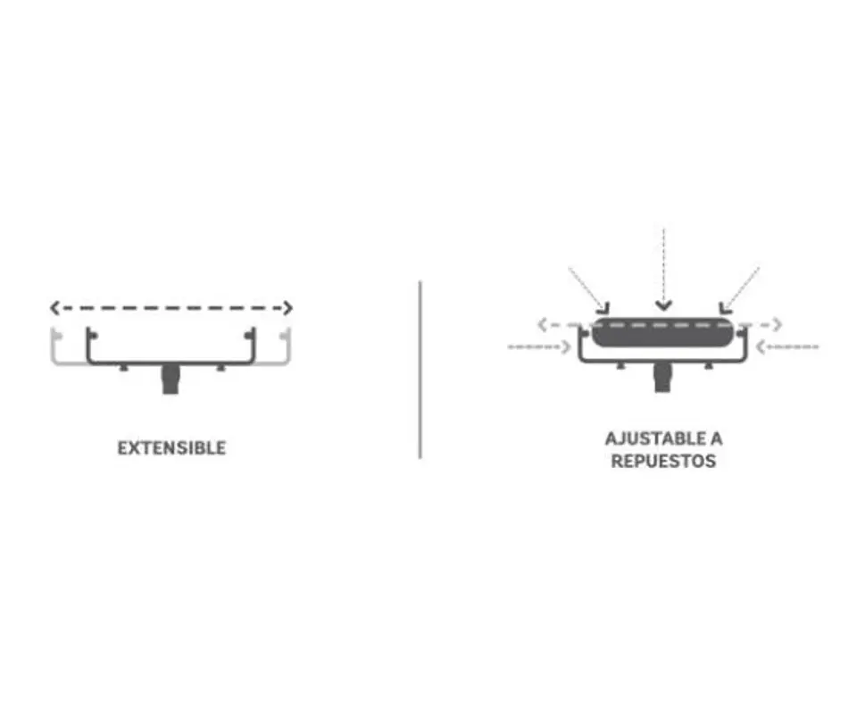 Marco extensor de aluminio para Rodillos 30-45 CM  3