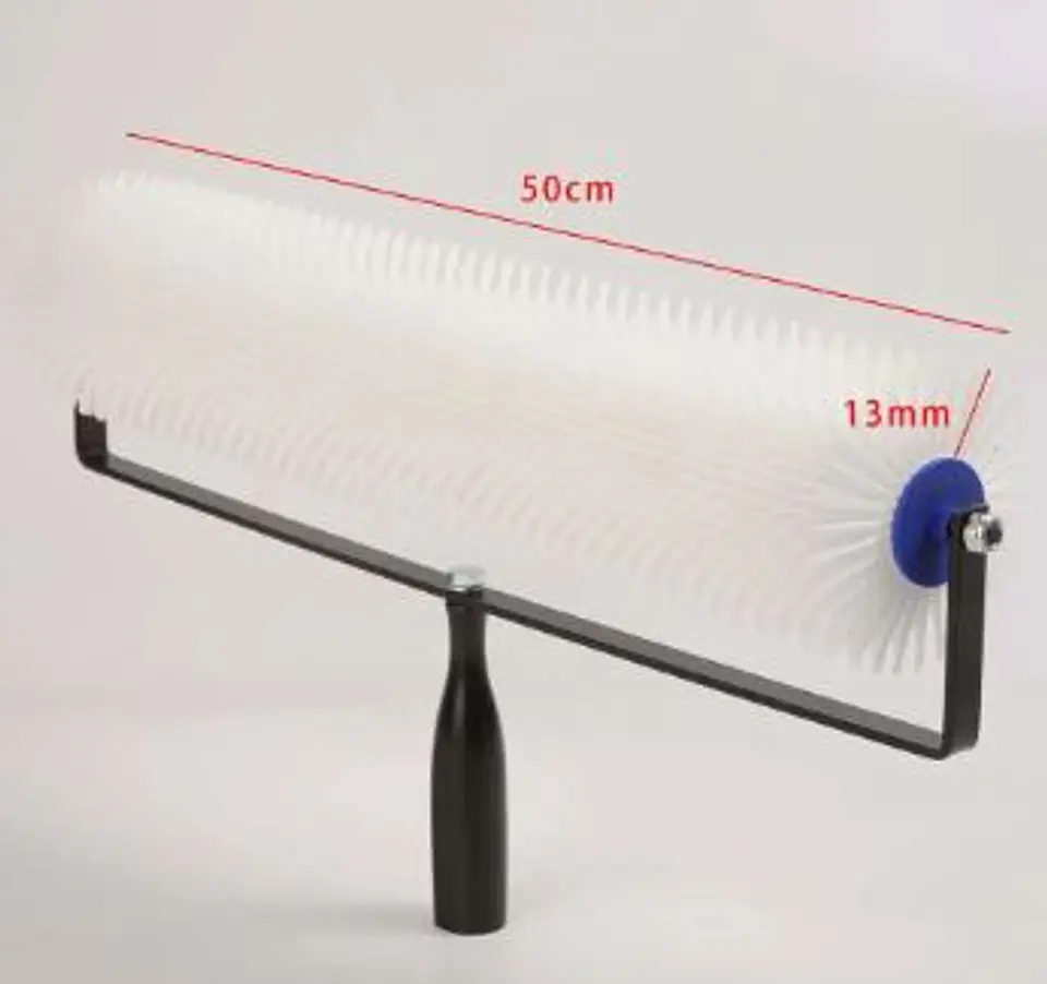 Rodillo Aireador Puas Resinas Epoxicas 50cm ancho y puas de 13mm 2