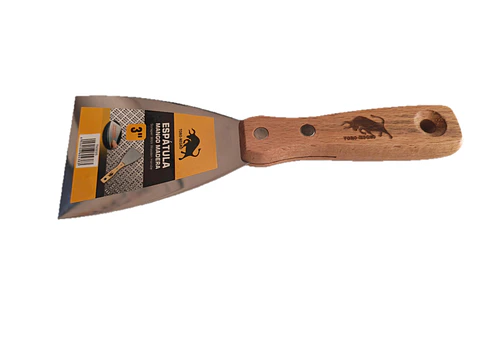 Espátula Mango madera - 3 Pulgadas - 