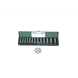 Caja Dado Impacto 1/2" (13 pcs)