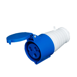 Enchufe Industrial Volante Hembra 220V 16A 2P+T