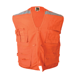 Chaleco Geologo Poplin Naranjo 