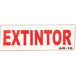 Adhesivo Extintor 