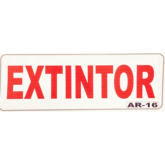 Adhesivo Extintor 
