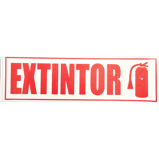 Adhesivo Extintor