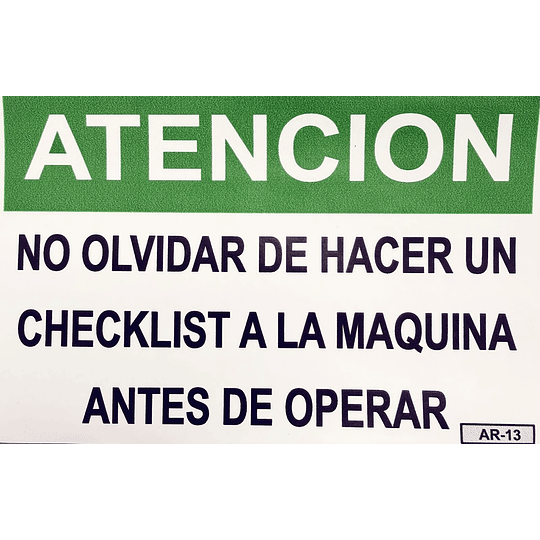 Adhesivo Atencion