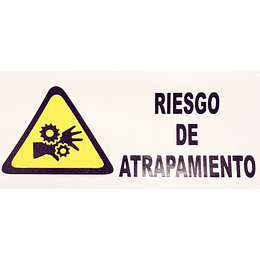 Adhesivo Horizontal Riesgo De Atrapamiento