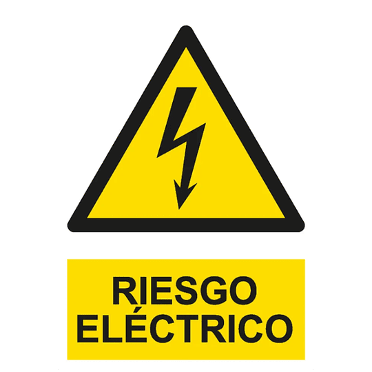 Adhesivo Vertical Riesgo Electrico 