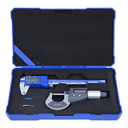 Juego Herramienta De Medicion 2Pcs (Metro y Micrometros Digitales)