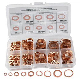 Set De Golillas Arandelas De Cobre 280 Pcs 