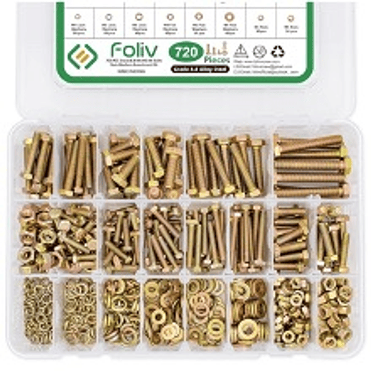 Kit De Pernos Milimetricos M4-M5-M6, 720PCS