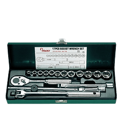 Caja Dado Poligonal 3/8 MM - 17Pcs