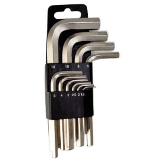 Juego Llave Allen 10 Pcs - 1,5-12MM