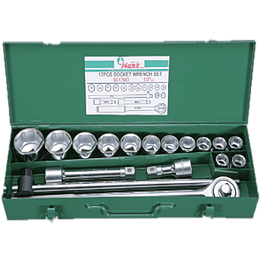 Caja Dado Poligonal 3/4"MM - 17Pcs