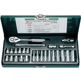 Caja Dados Poligonal 1/4" MM - 26 Pcs 