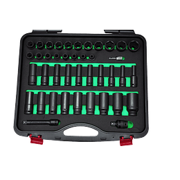 Caja Dado Impacto 1/2" - Adapt 41 Pcs