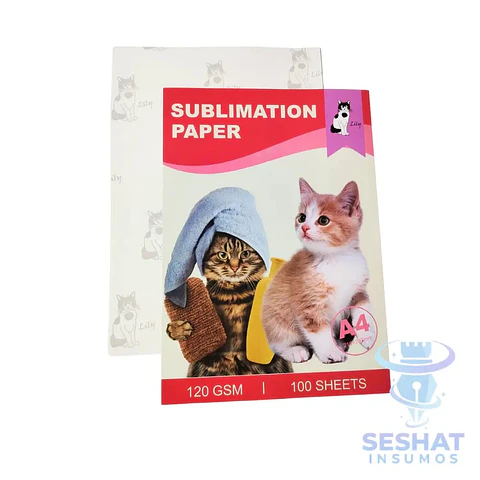 Papel de Sublimación A4 120 g/m² – Pack de 100 Hojas