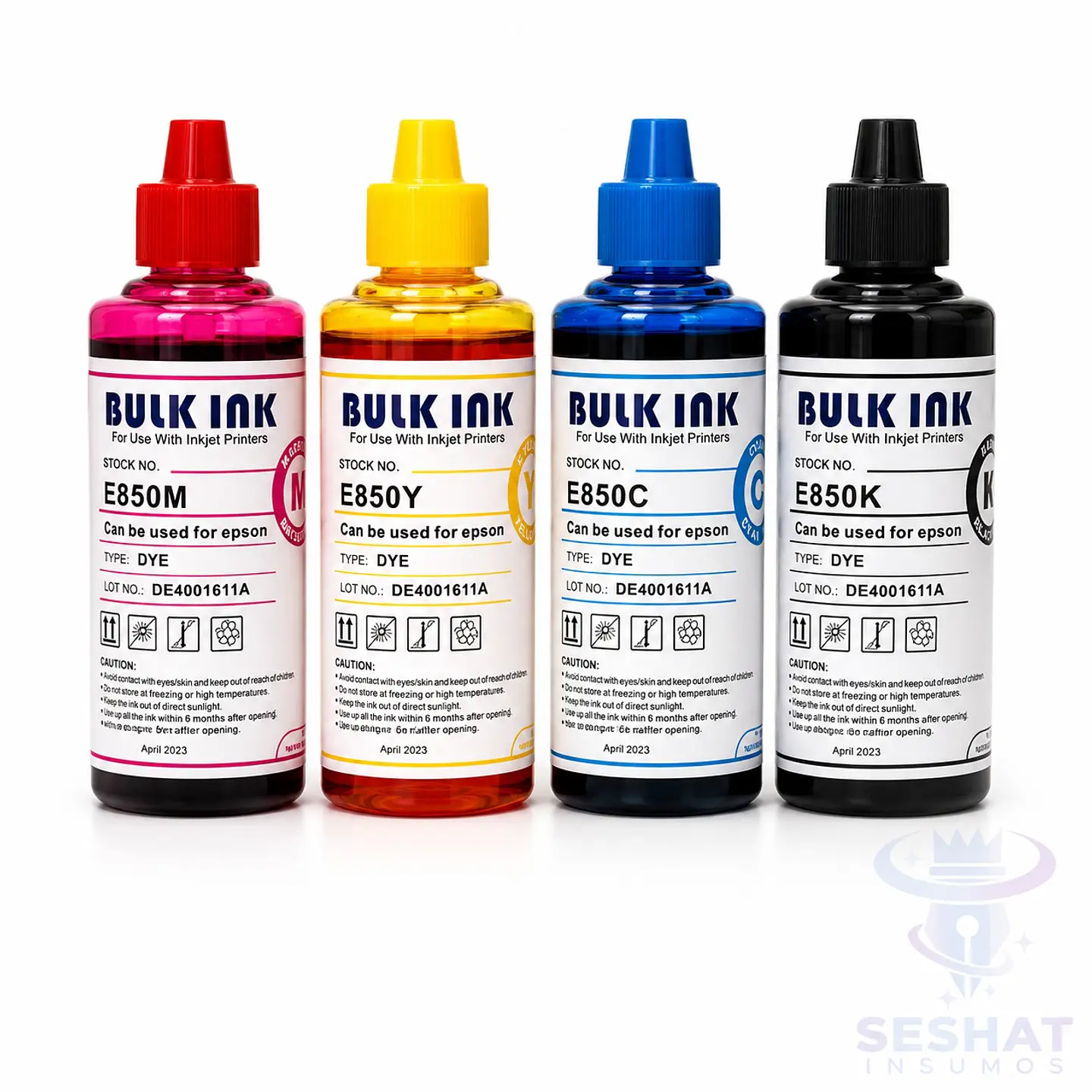 Tinta dye universal alternativa pack 4 unidades 1