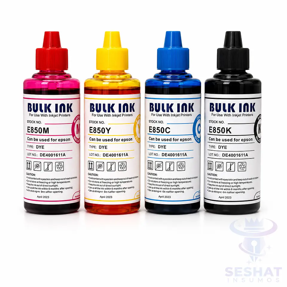 Tinta dye universal alternativa pack 4 unidades 1
