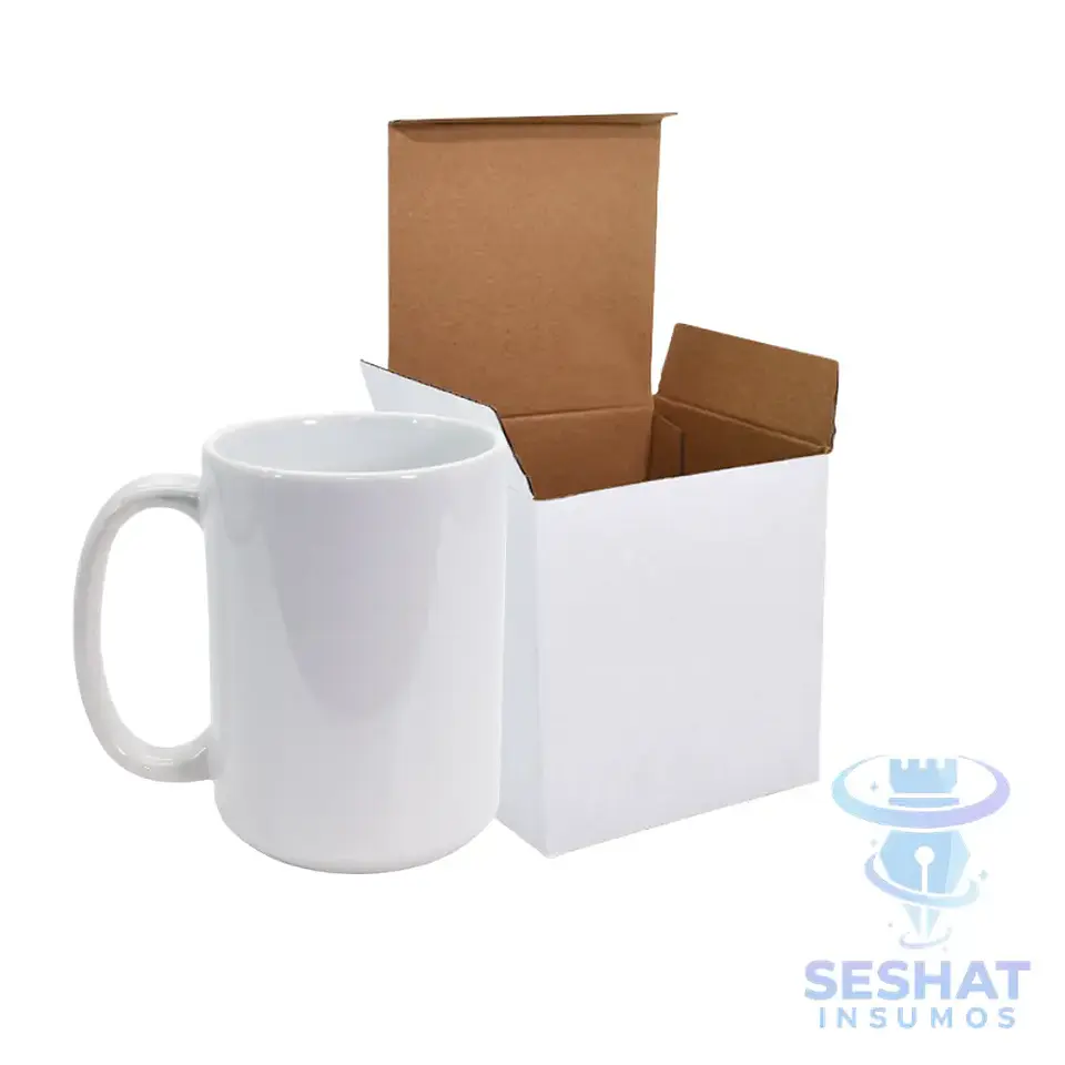 Tazón Sublimable Blanco 15 oz con Caja Individual  1