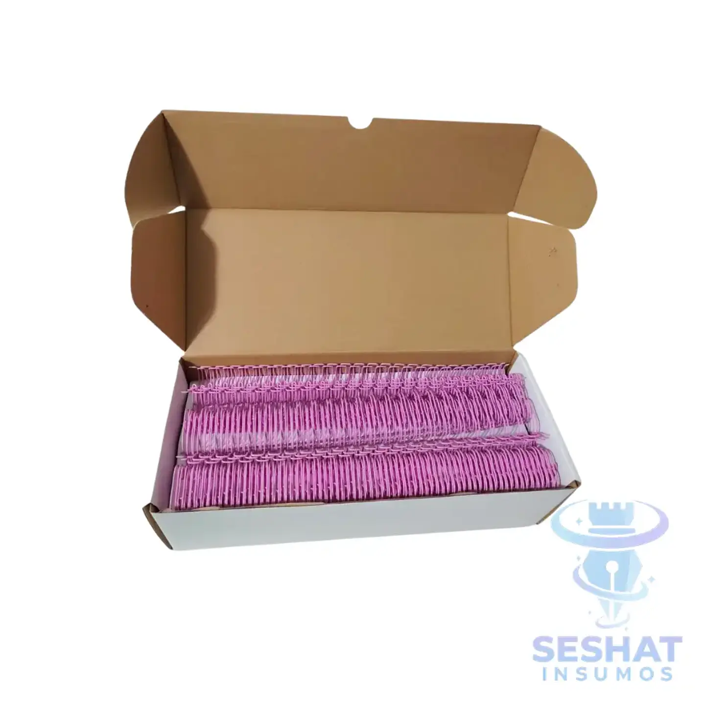 Caja de Anillos Metálicos 22 mm Paso 2:1 | 50 Tiras de 23 Vueltas para Encuadernación 8