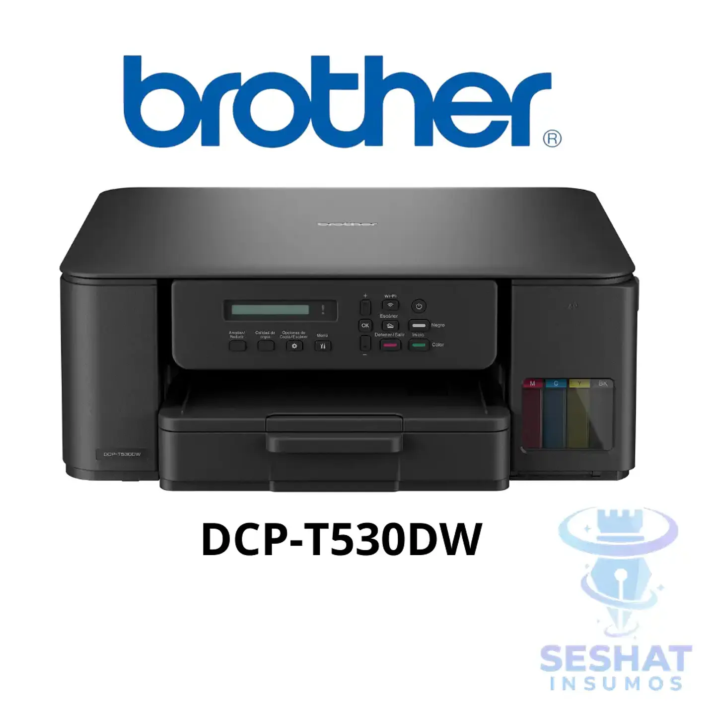 Impresora Multifuncional Brother DCP-T530DW Wi-Fi – Sistema de Tinta Continua 1