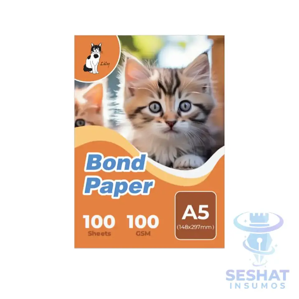Papel Bond A5 105 g 100 Hojas Lily | Papel para Impresión 1
