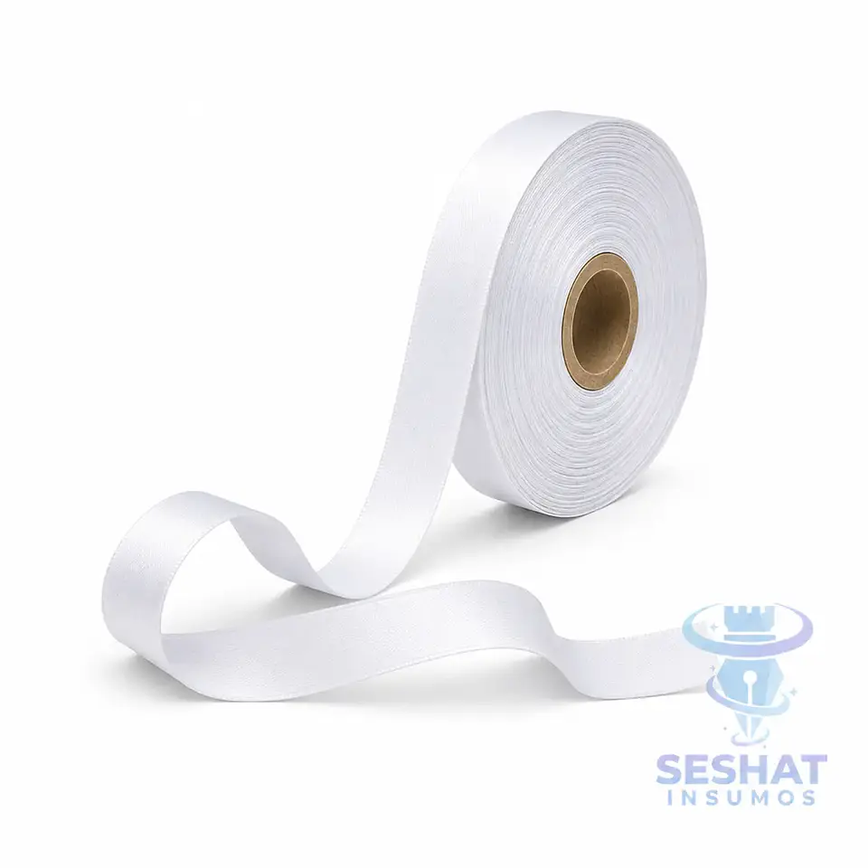 Cinta Lanyard Blanca para Sublimación 20 mm x 100 Metros 1