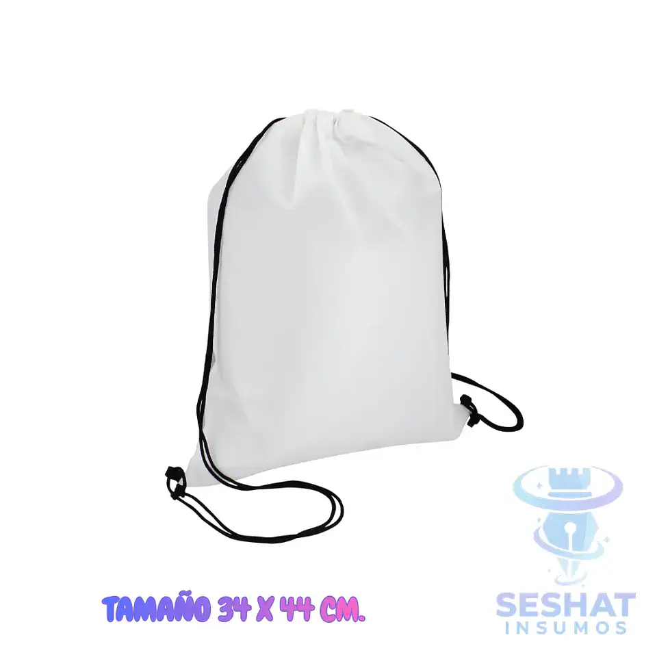 Mochila de Poliéster Sublimable 34 × 44 cm | Ideal para Personalizar con Sublimación 1