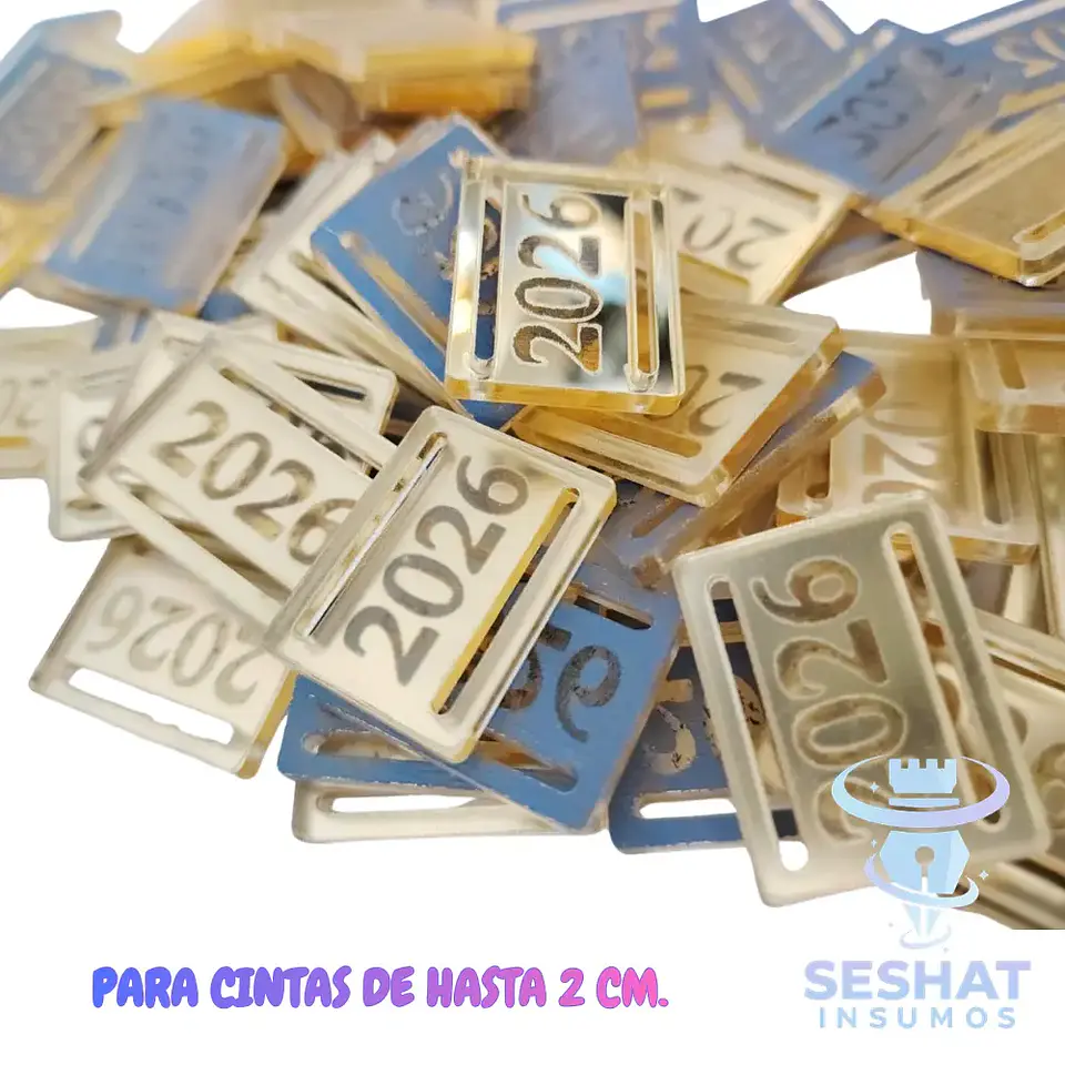 Dije Hebilla Pasa Cinta para Medalla – Acrílico Espejo | Hasta 2 cm 1