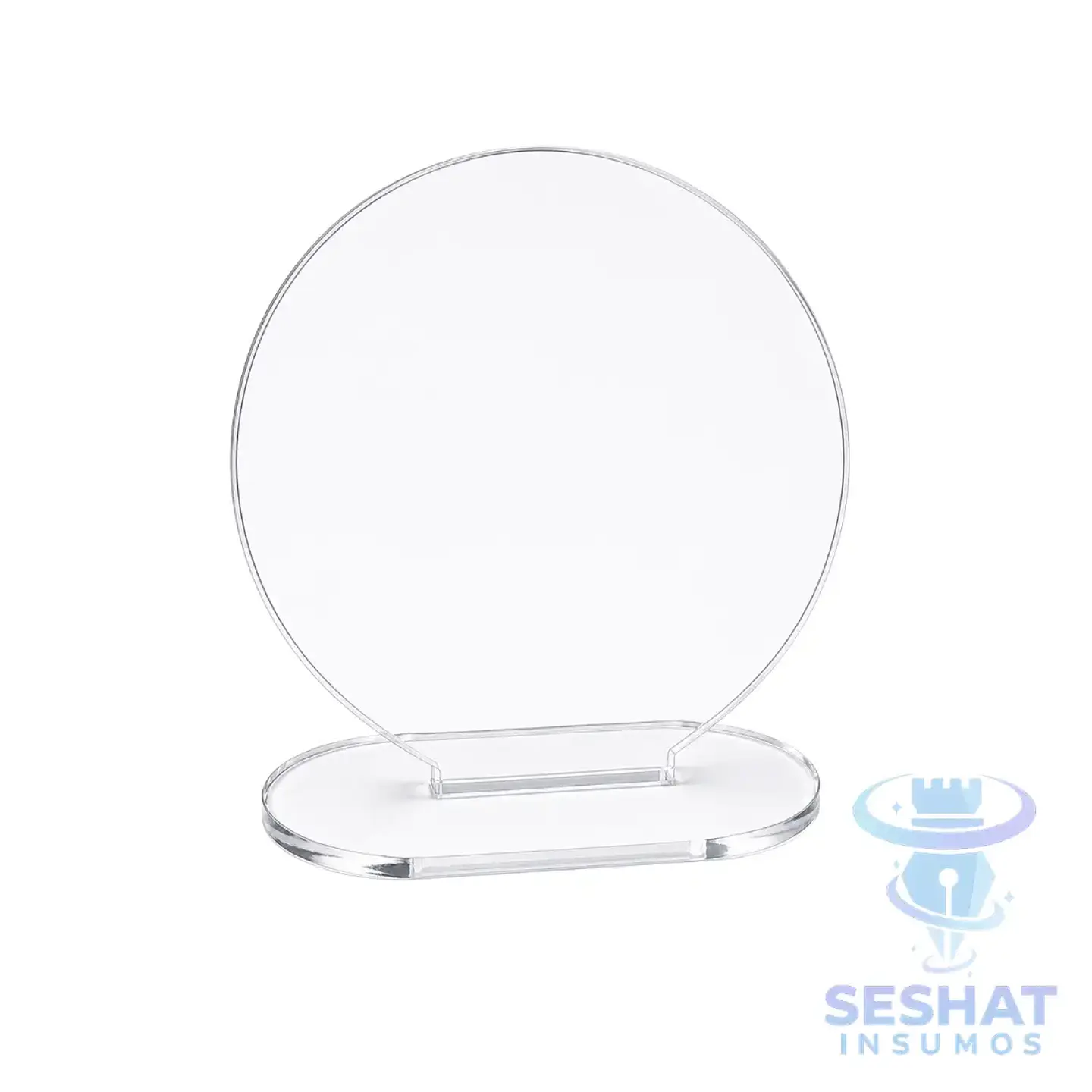 Galvano Circular Acrílico Transparente 3 mm 99 mm para Personalizar | Seshat Insumos 1