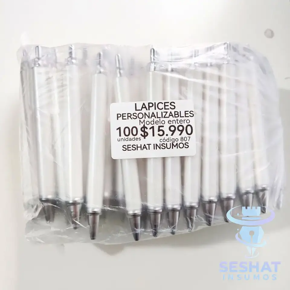 Lápices Personalizables con Papel Fotográfico | Pack 50 y 100 Unidades | Seshat Insumos 2