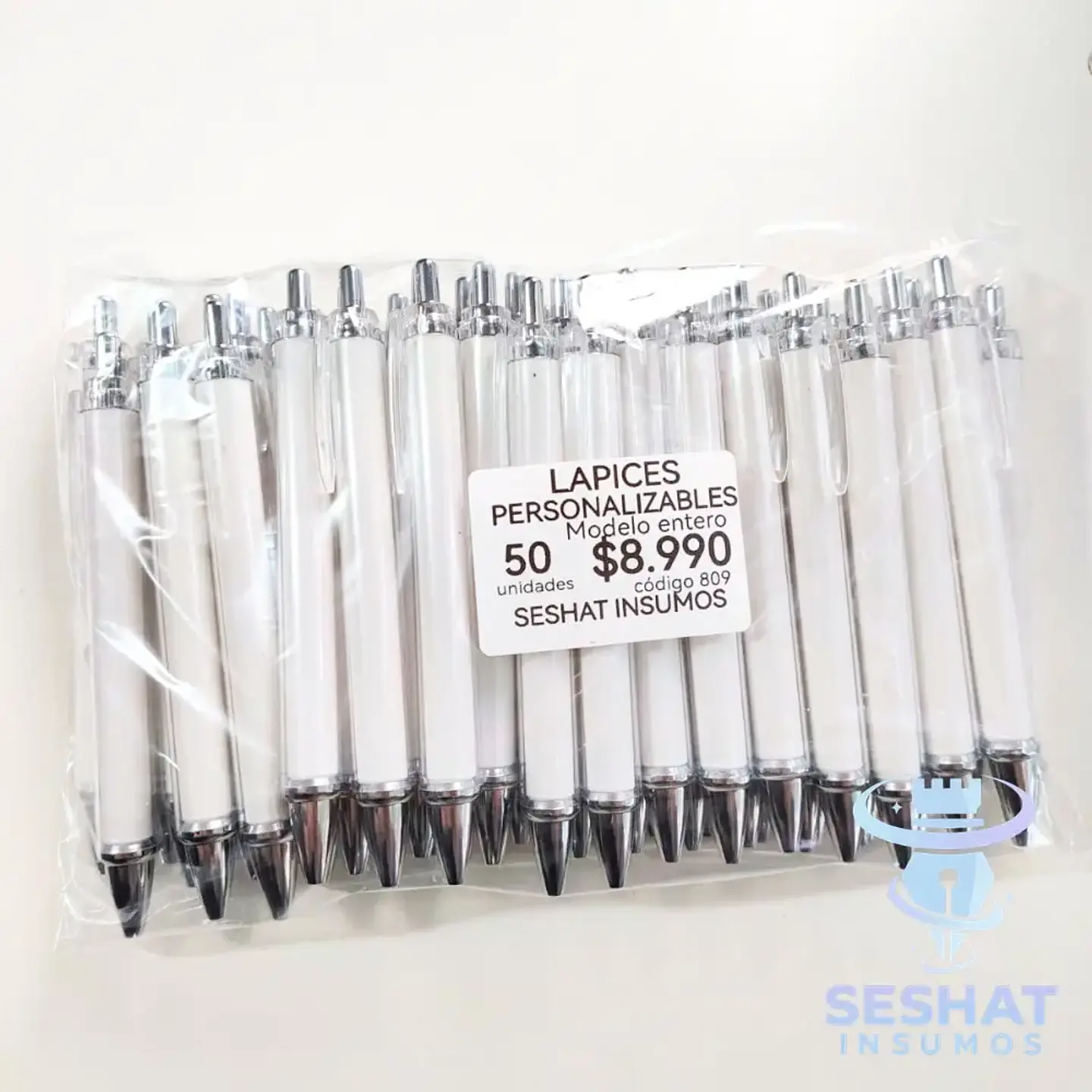 Lápices Personalizables con Papel Fotográfico | Pack 50 y 100 Unidades | Seshat Insumos 3