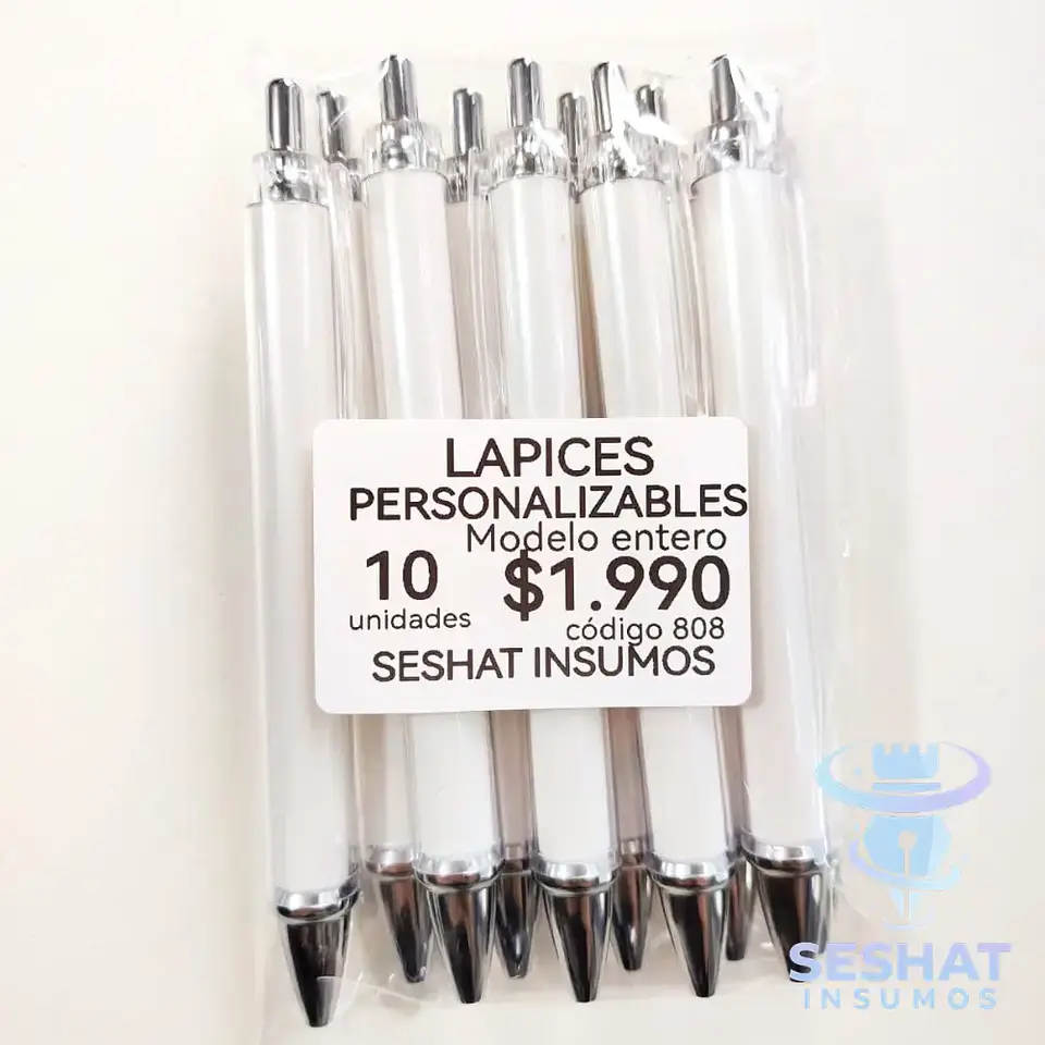 Lápices Personalizables con Papel Fotográfico | Pack 50 y 100 Unidades | Seshat Insumos 1