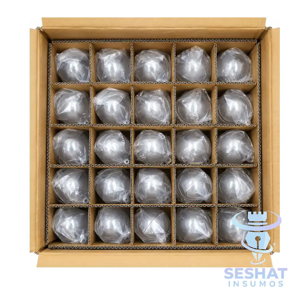 Esferas Acrílicas Navideñas Transparentes 8 cm para Personalizar | Seshat Insumos 5