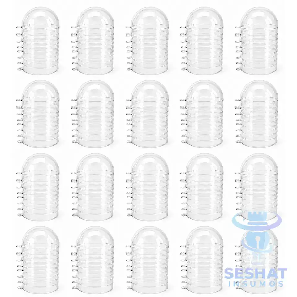 Esferas Acrílicas Navideñas Transparentes 8 cm para Personalizar | Seshat Insumos 4