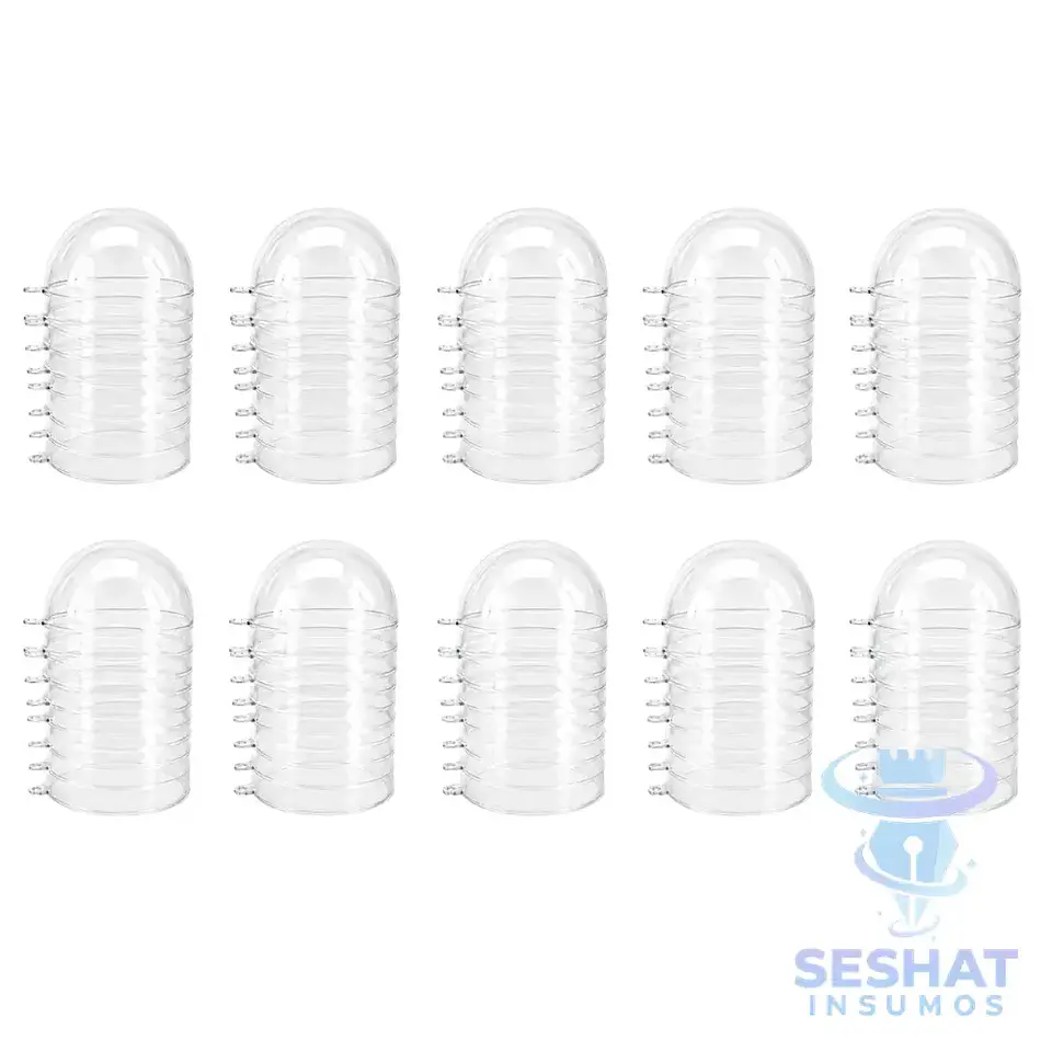 Esferas Acrílicas Navideñas Transparentes 8 cm para Personalizar | Seshat Insumos 3