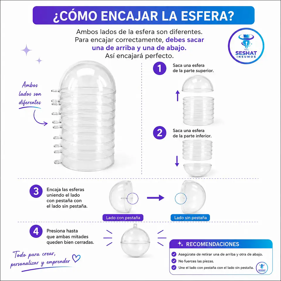 Esferas Acrílicas Navideñas Transparentes 8 cm para Personalizar | Seshat Insumos 6