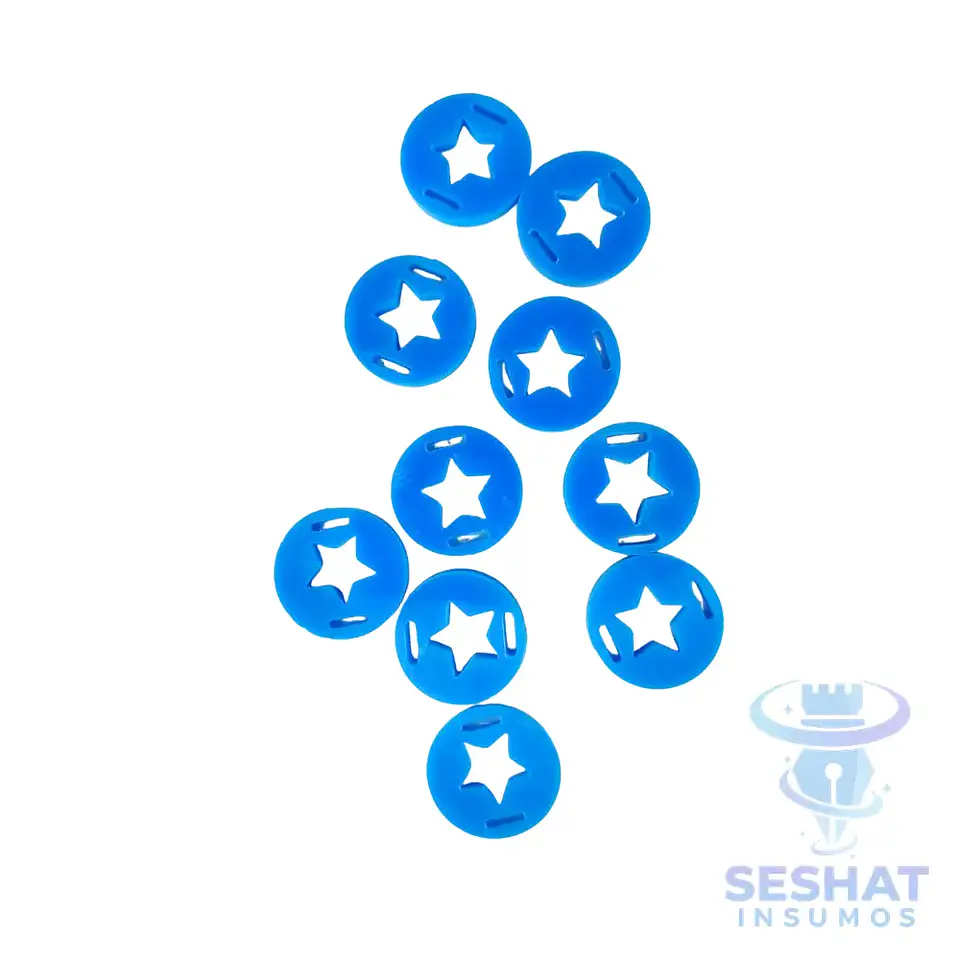 Dijes Acrílicos Pasa Elástico 6 mm para Agendas Pack 10 Unidades | Seshat Insumos 2