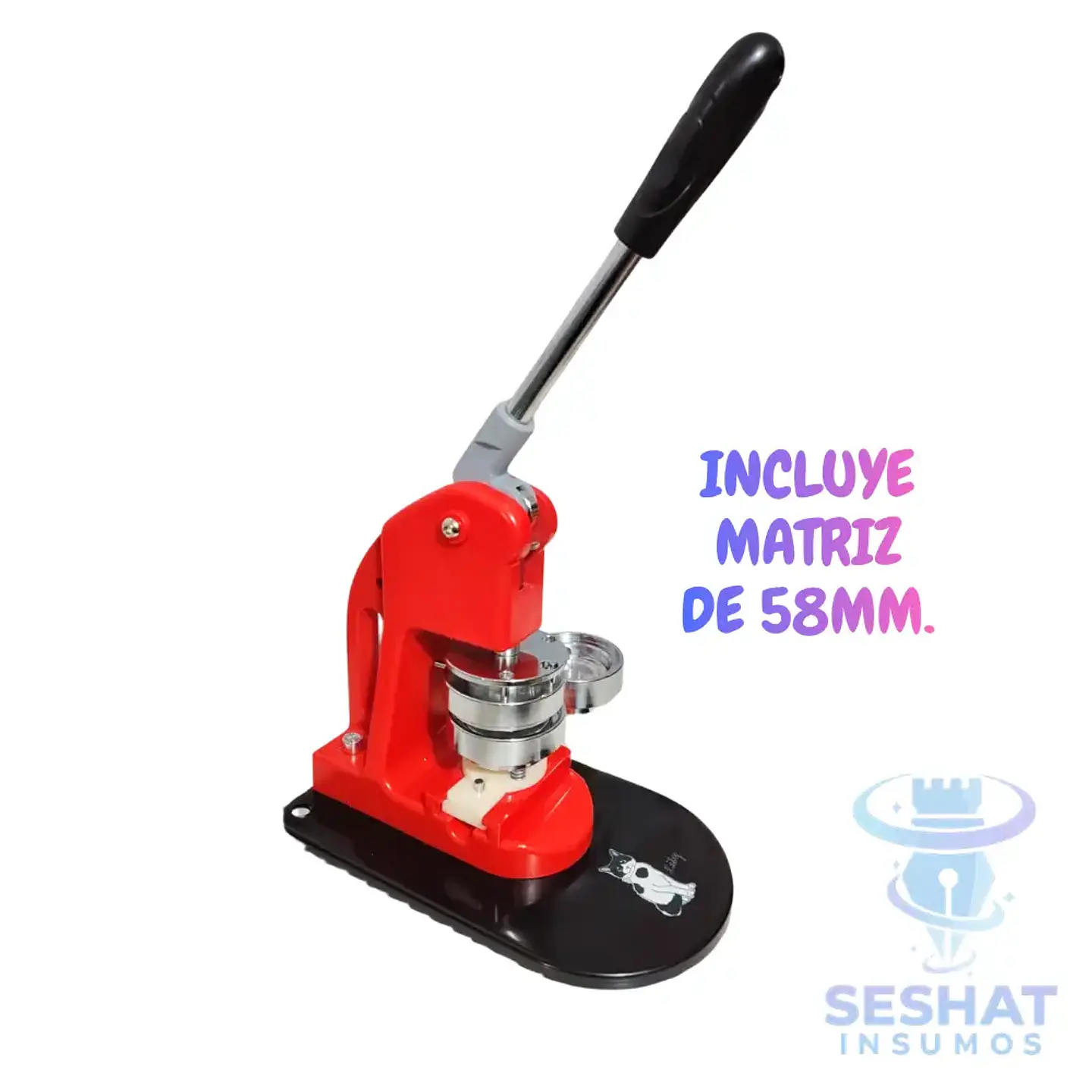 Máquina Profesional para Chapitas 58 mm con Matriz Incluida | Seshat Insumos 1