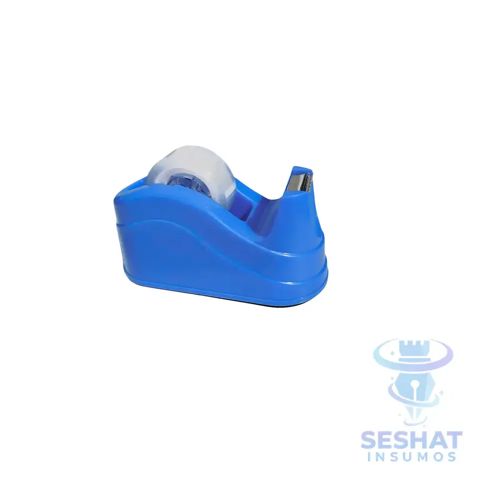 Dispensador Porta Scotch Pequeño con Cuchilla Metálica + Scotch | Seshat Insumos 6