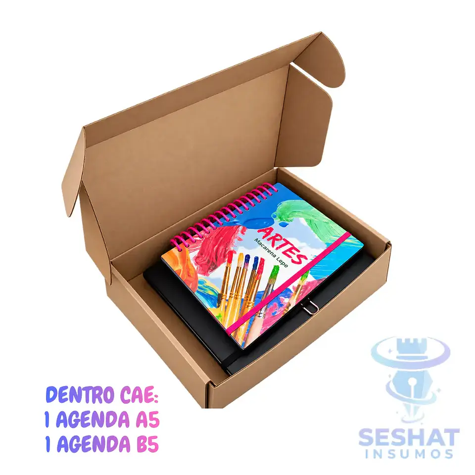 Caja Kraft Autoarmable 30x20x6 cm para Agendas A5 y B5 | Seshat Insumos 1