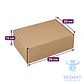 Caja Autoarmable 30x25x12 cm Rosada, Blanca y Kraft | Seshat Insumos - Miniatura 2